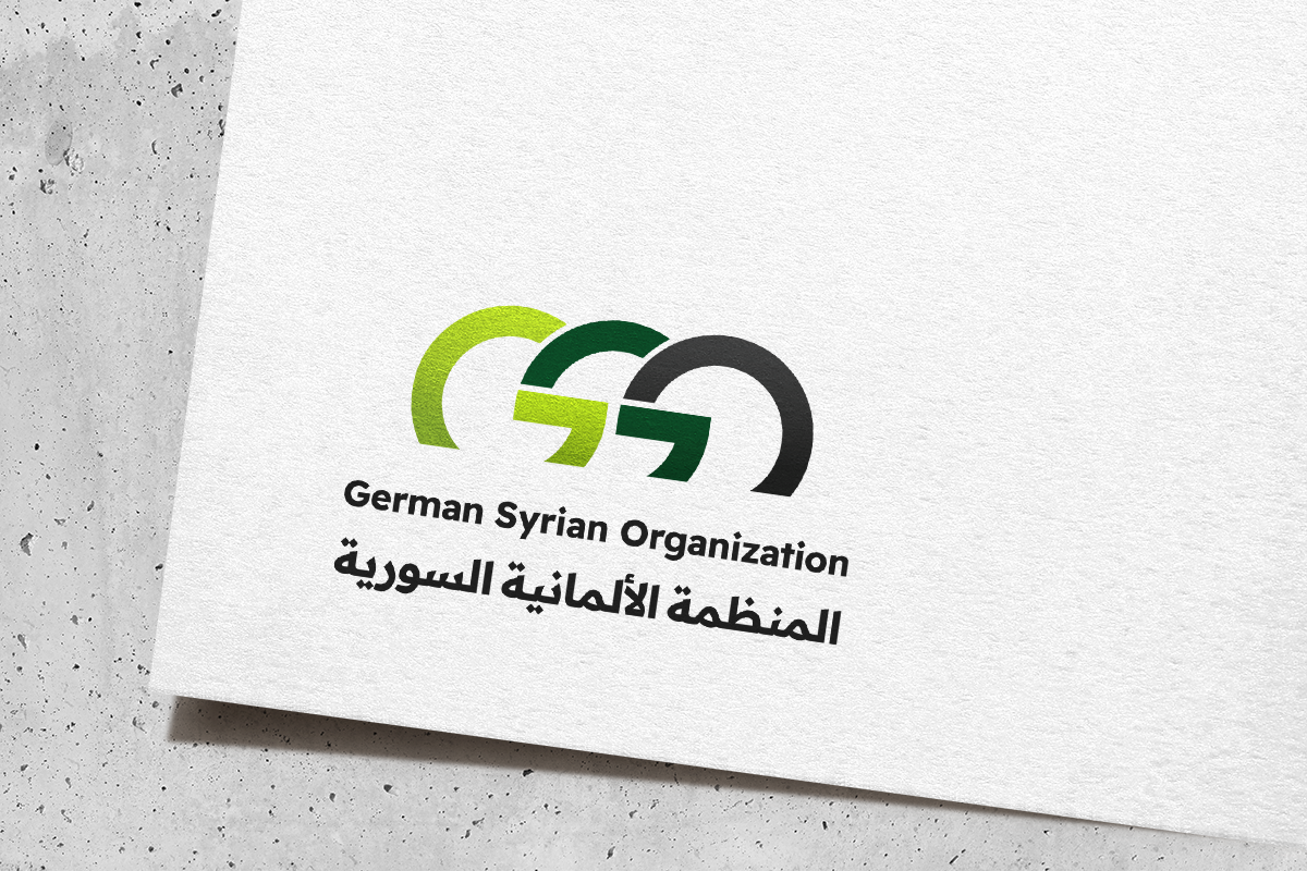 During the initial discussions with the communications department of the German Syrian Organization, it became clear that social cohesion was their main value. I therefore created a design based on the optical shape of the three initials 'G, S & O', combining these letters to represent the organisation's values.